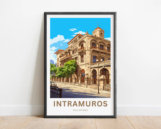 Intramuros Travel Poster