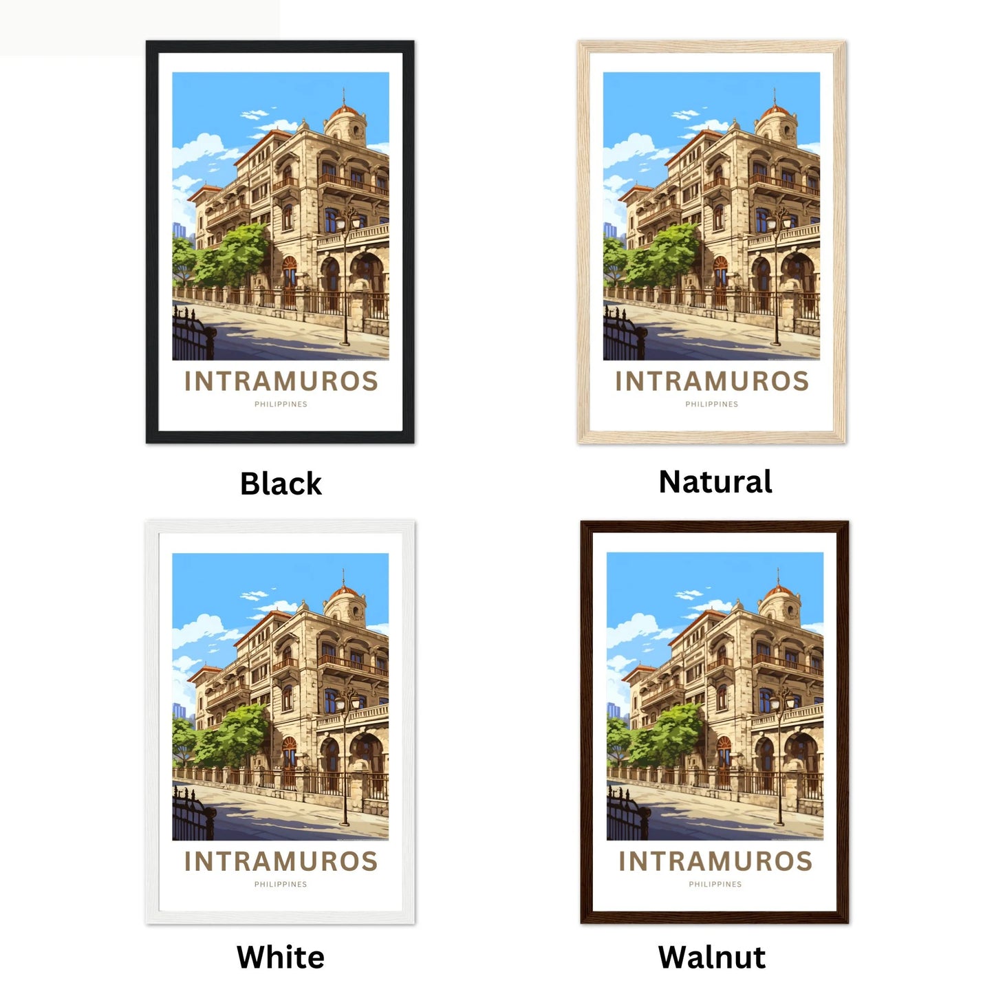 Intramuros Travel Poster