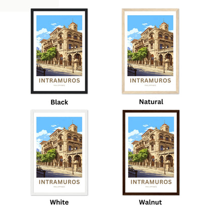 Intramuros Travel Poster