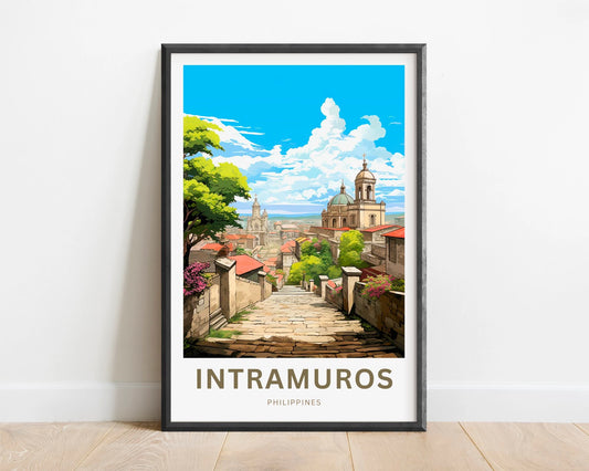 Intramuros Travel Poster
