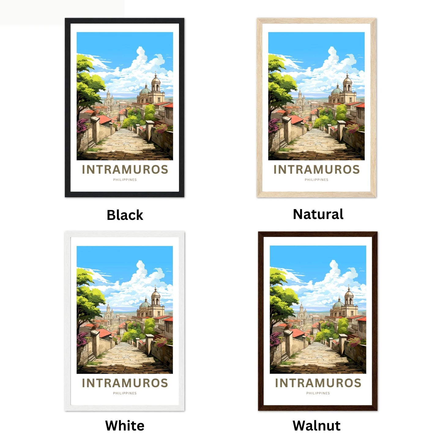 Intramuros Travel Poster