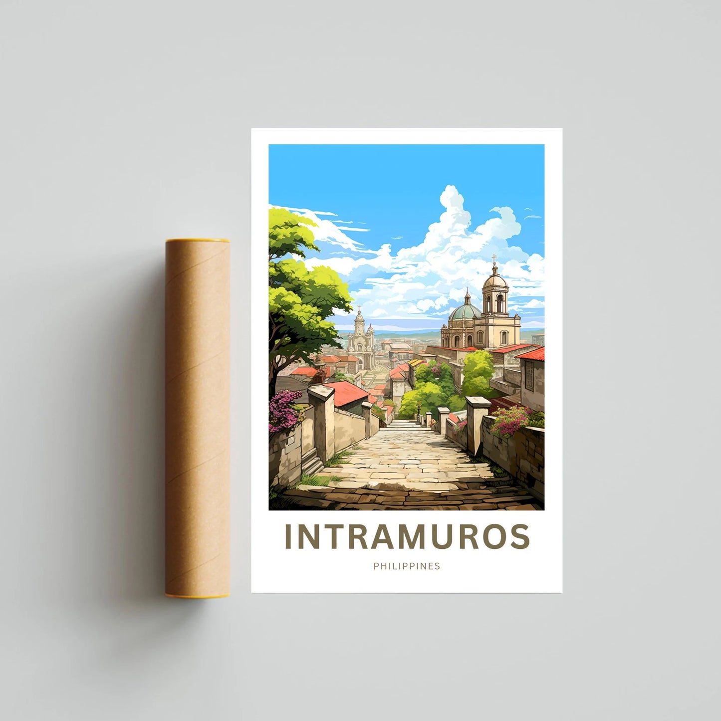 Intramuros Travel Poster