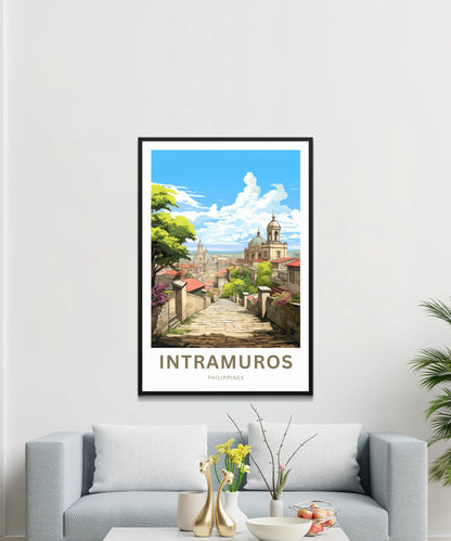 Intramuros Travel Poster
