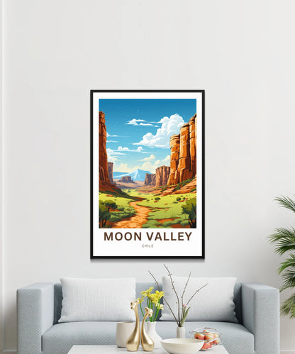 Moon Valley Travel Poster