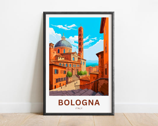 Bologna Travel Poster