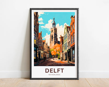 Delft Travel Poster