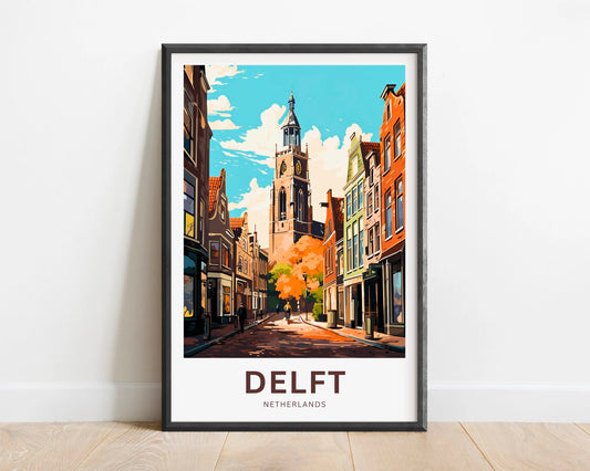 Delft Travel Poster