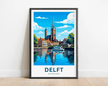 Delft Travel Poster