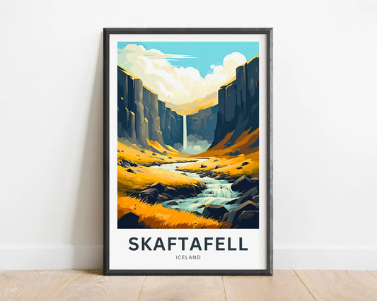 Skaftafell Travel Poster