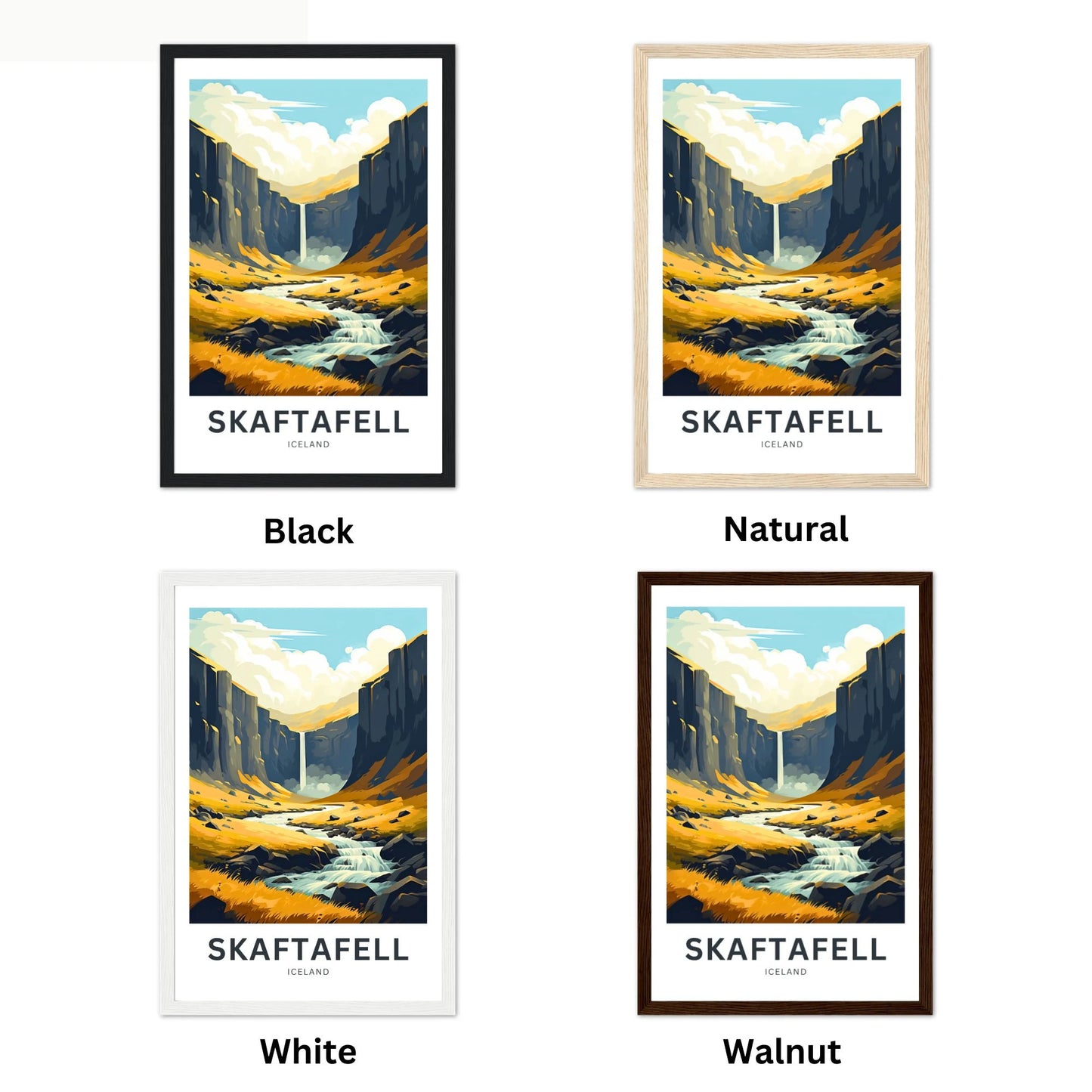 Skaftafell Travel Poster