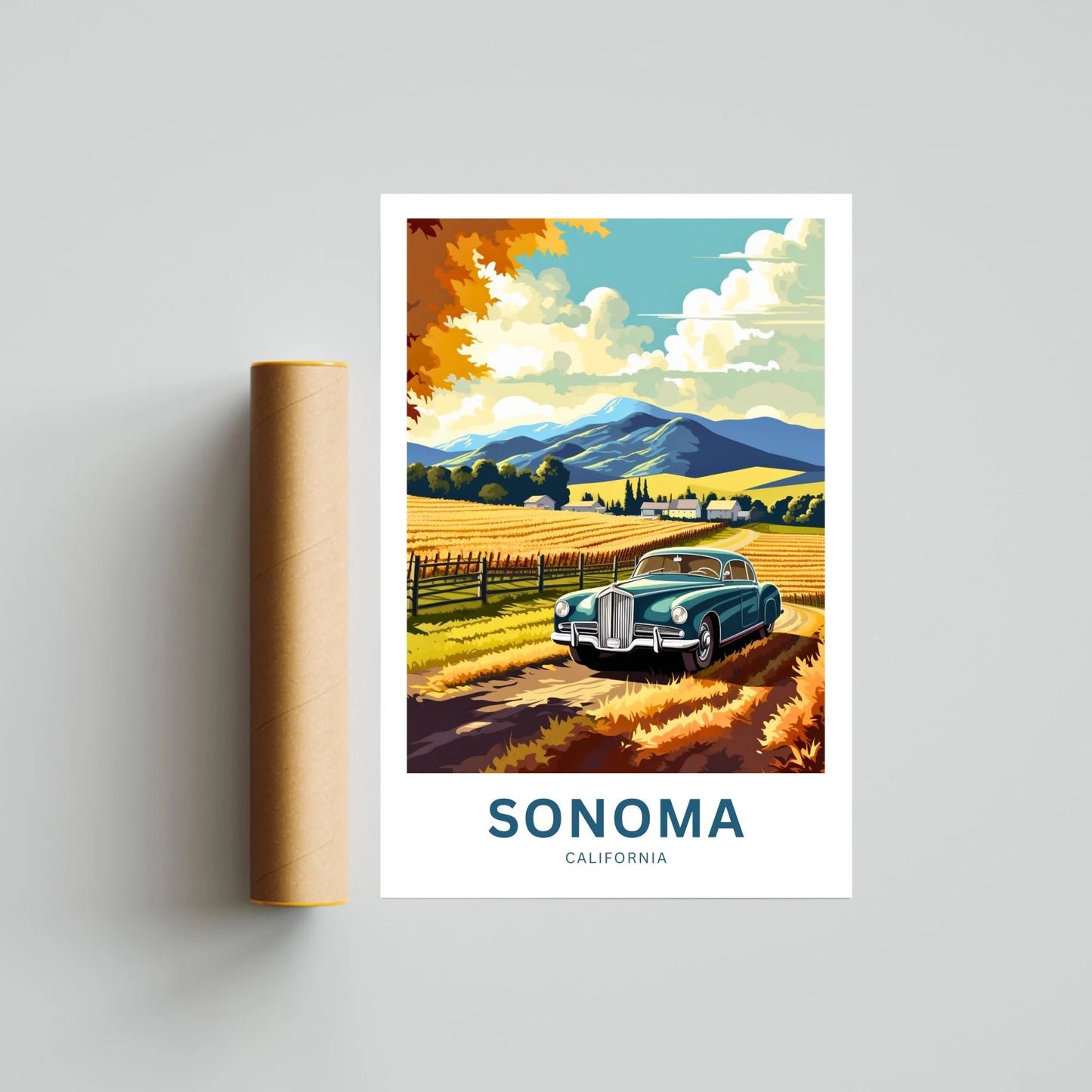 Sonoma Travel Poster