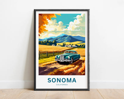 Sonoma Travel Poster