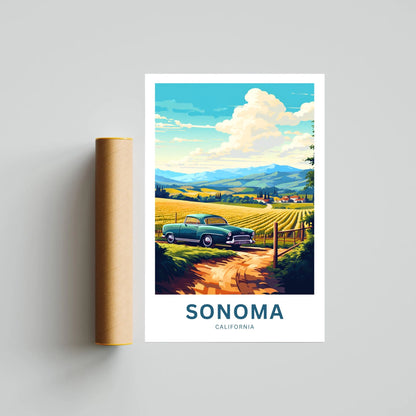 Sonoma Travel Poster