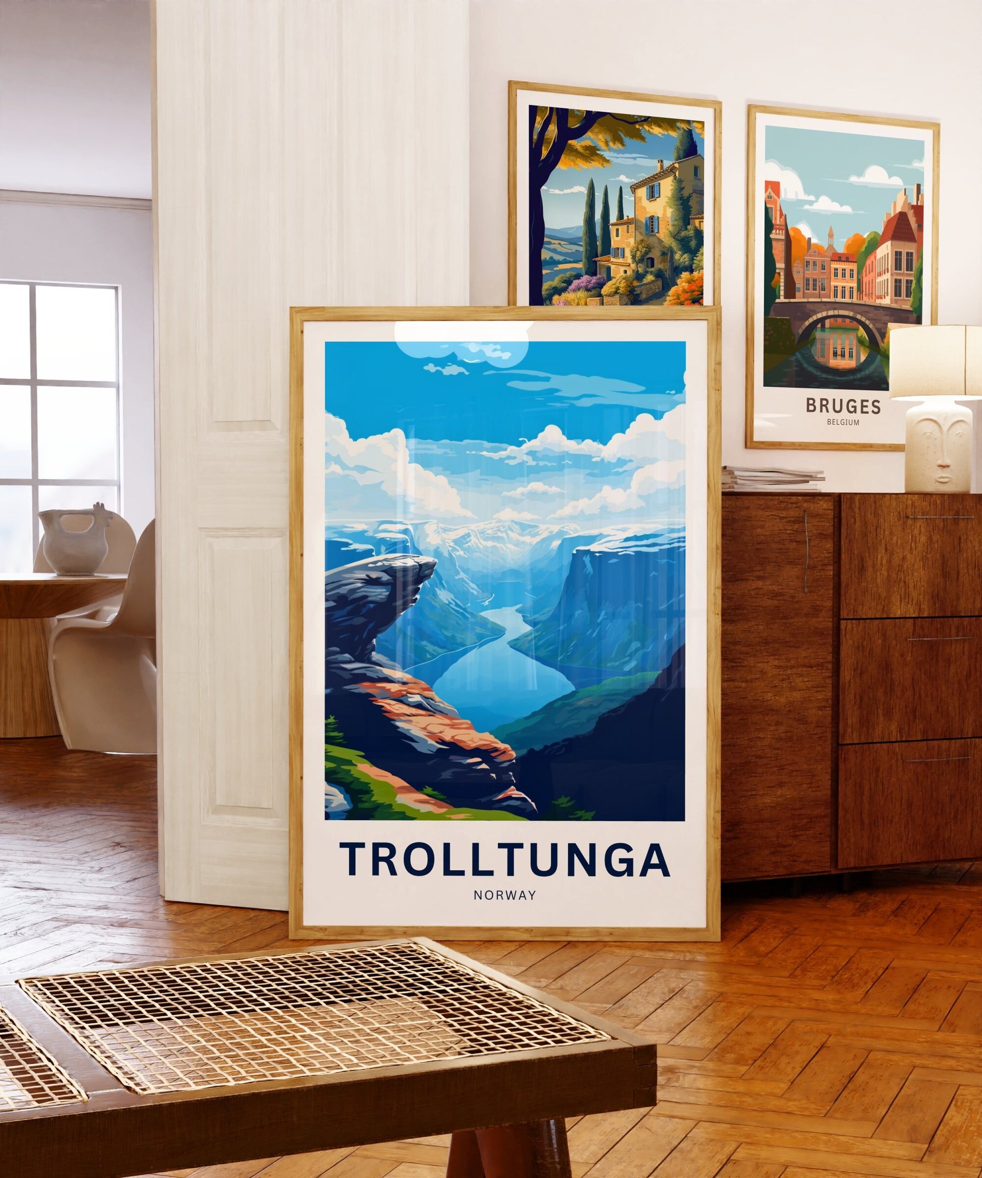 Trolltunga Travel Print - Trolltunga poster, Norway Wall Art, Framed present, Gift Norway Present - TravelTreasureCo