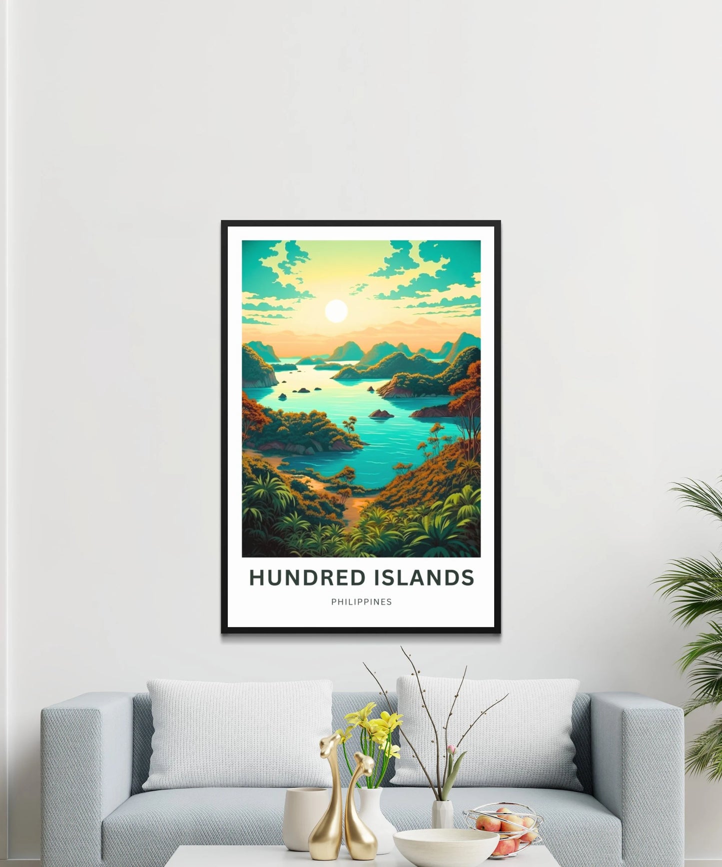 Hundred Islands Travel Poster