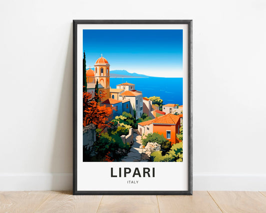 Lipari Travel Poster