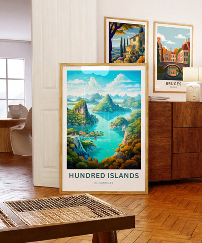 Hundred Islands Travel Poster