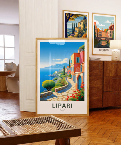 Lipari Travel Poster