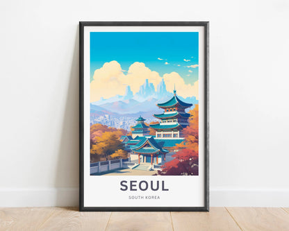 Seoul Travel Poster