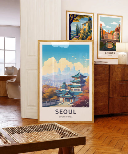 Seoul Travel Poster