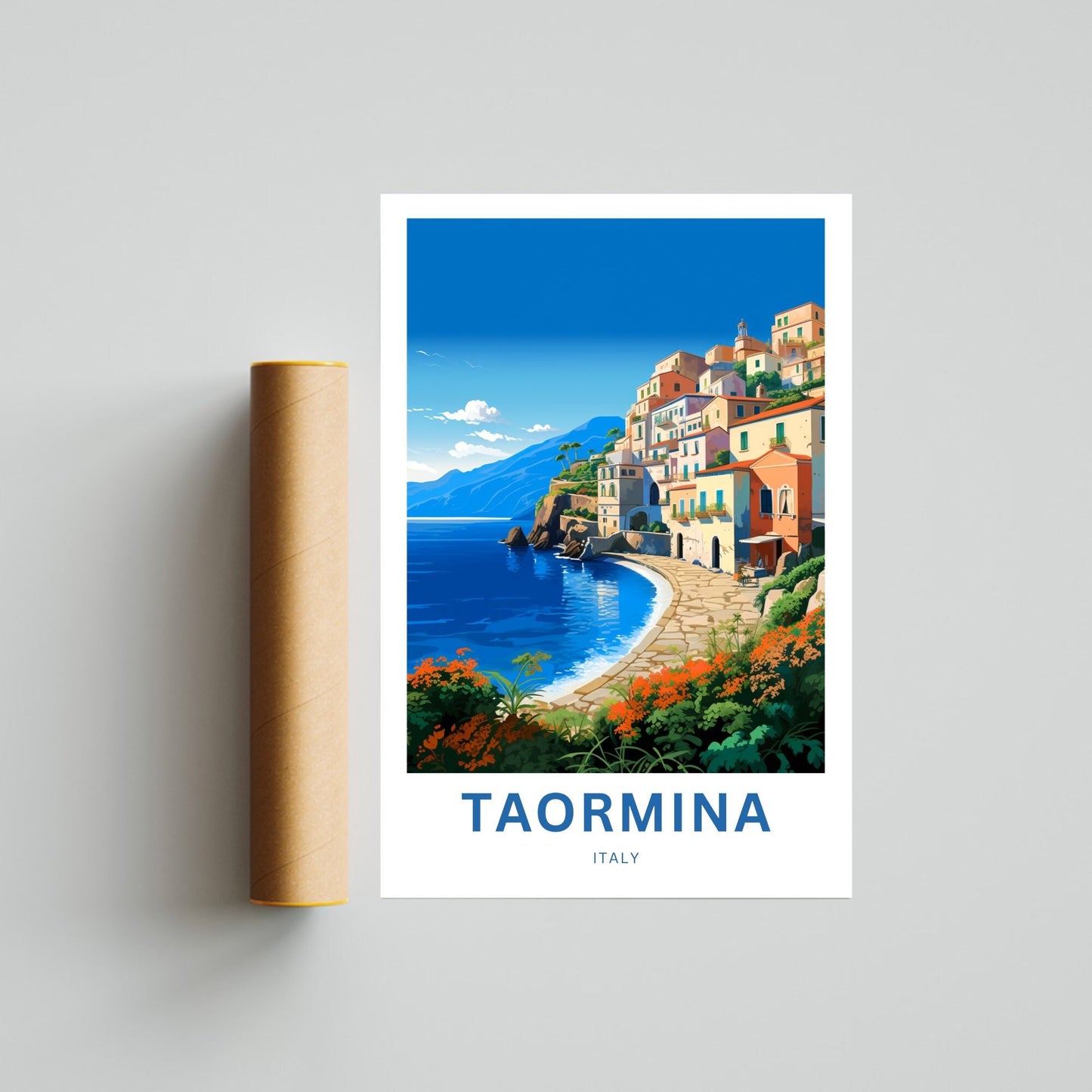 Taormina Travel Poster