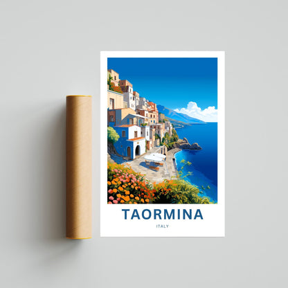 Taormina Travel Poster