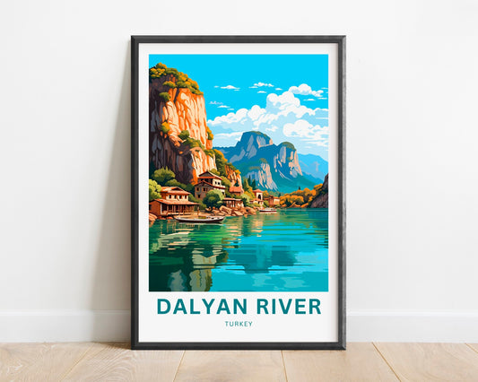 Dalyan River Travel Poster