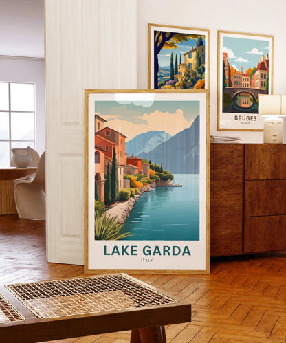 Lake Garda Travel Poster