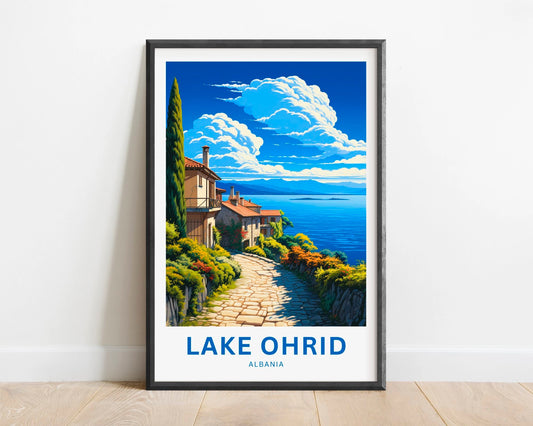 Lake Ohrid Travel Poster