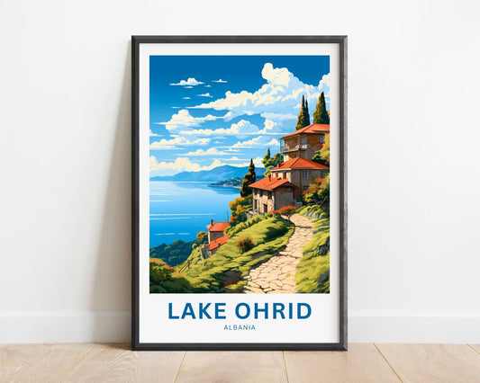 Lake Ohrid Travel Poster