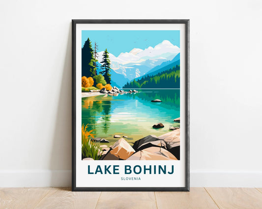 Lake Bohinj Travel Poster