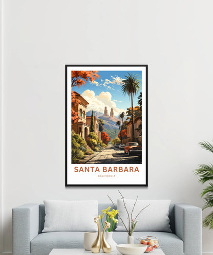 Santa Barbara Travel Poster