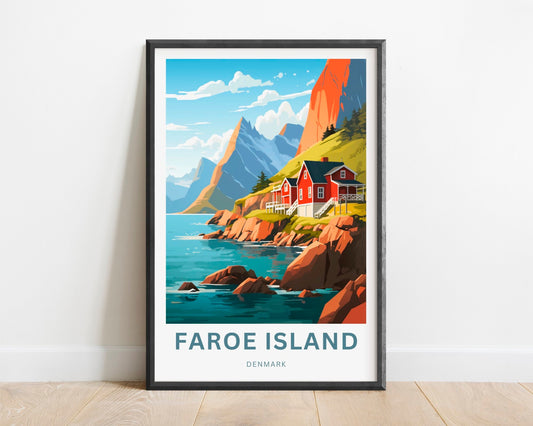 Faroe Island Travel Poster