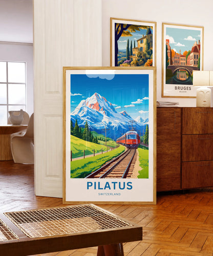 Pilatus Travel Poster