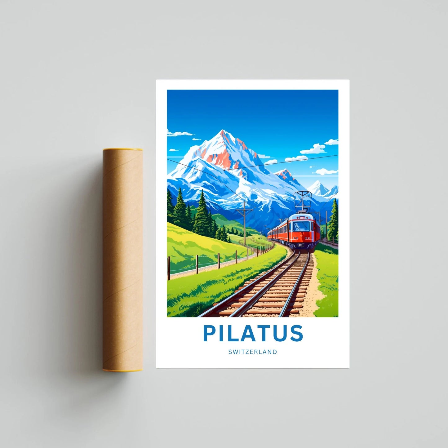 Pilatus Travel Poster