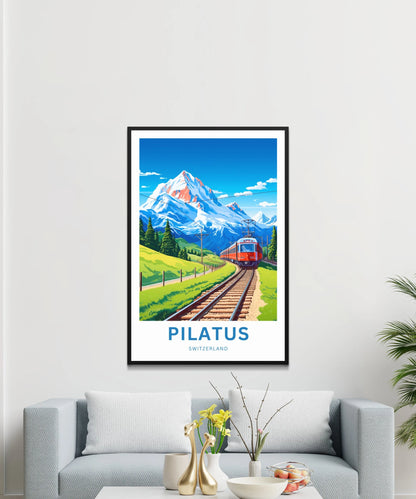 Pilatus Travel Poster