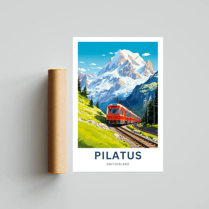 Pilatus Travel Poster