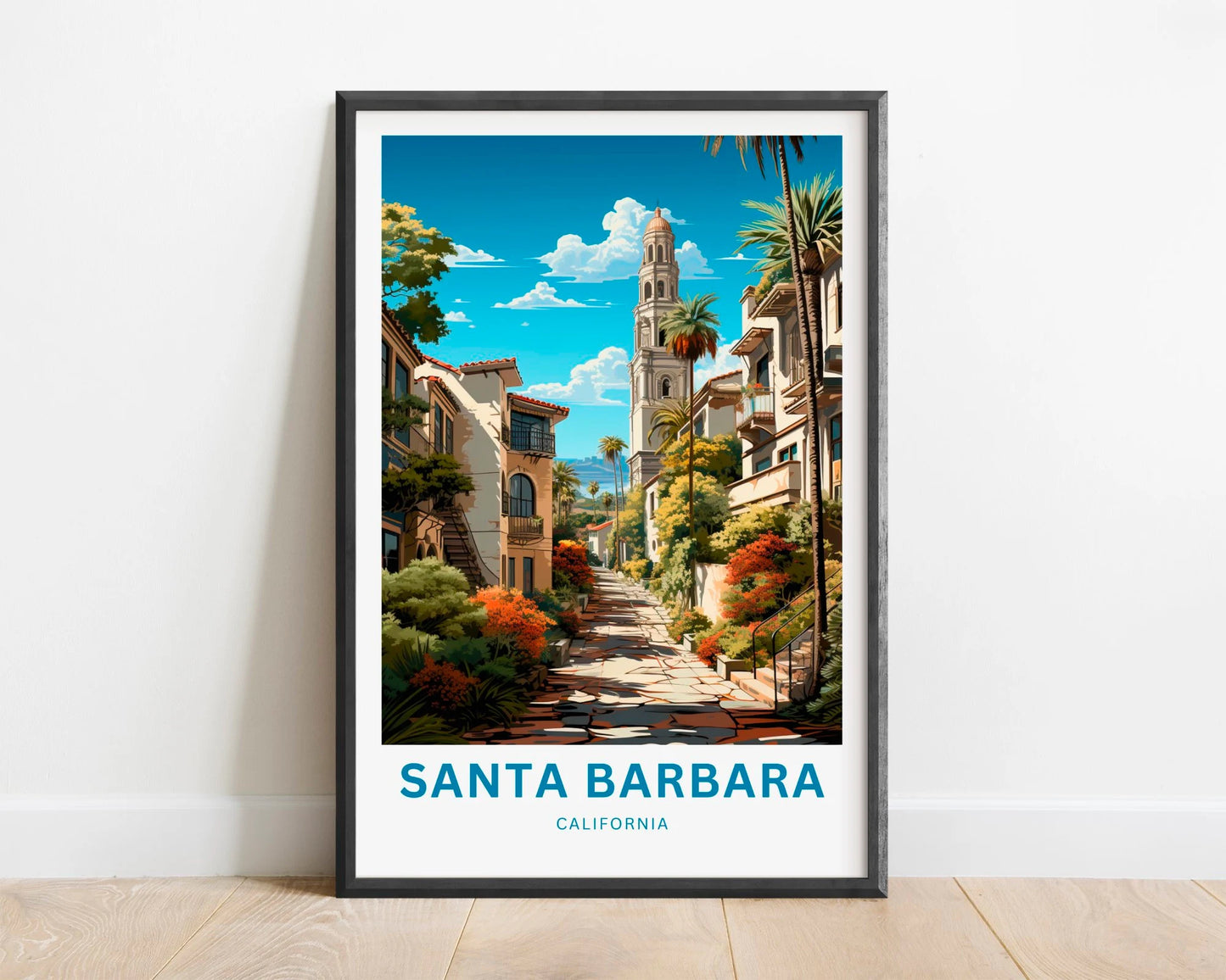 Santa Barbara Travel Poster