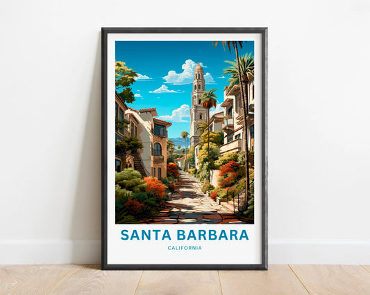 Santa Barbara Travel Poster