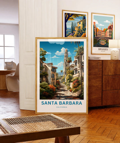 Santa Barbara Travel Poster