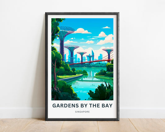 Gardens by the Bay Travel Poster