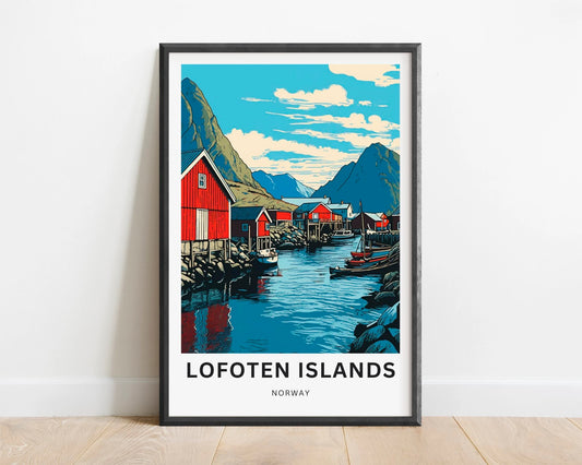 Lofoten Islands Travel Poster