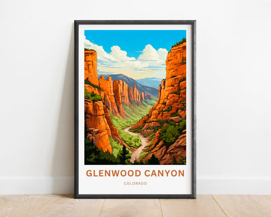 Glenwood Canyon Travel Poster
