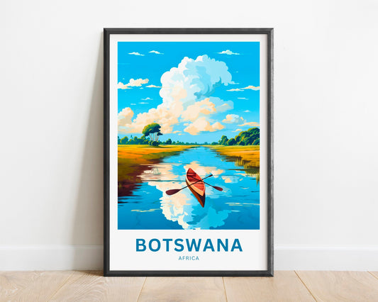 Botswana Travel Poster