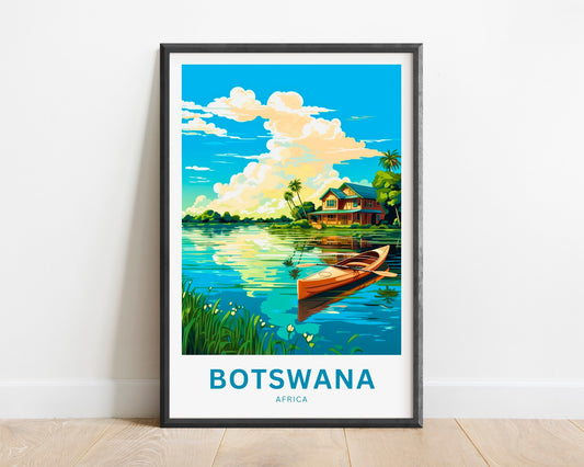 Botswana Travel Poster