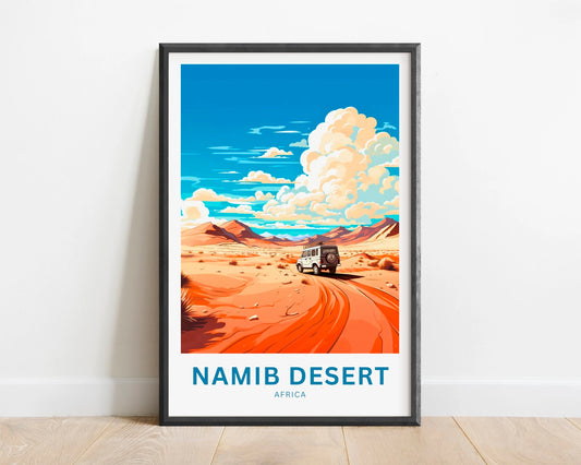 Namib Desert Travel Poster