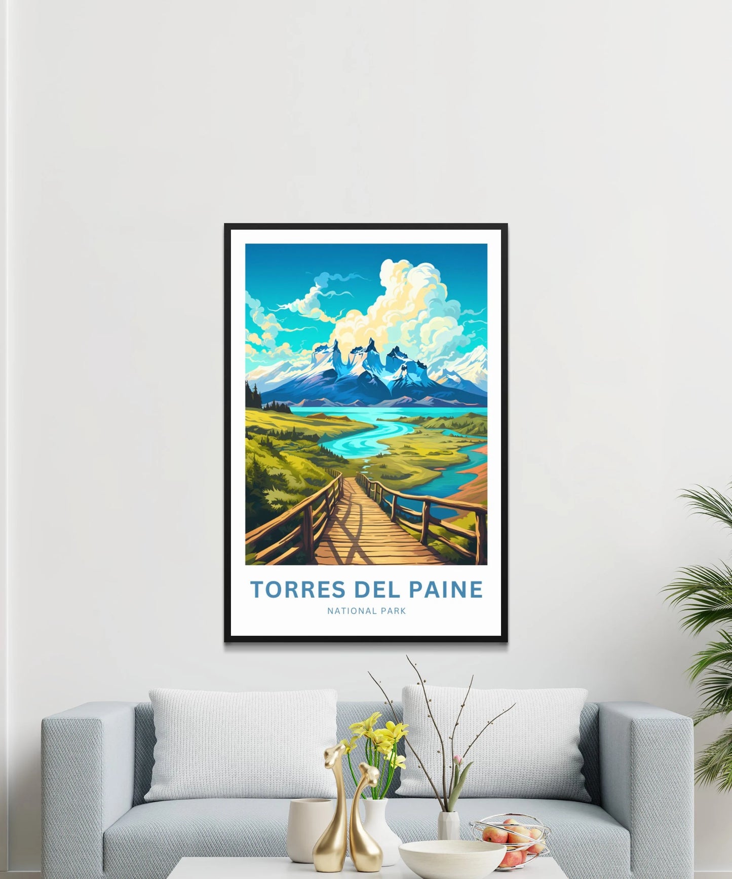 Torres del Paine Travel Poster