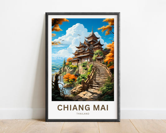 Chiang Mai Travel Poster