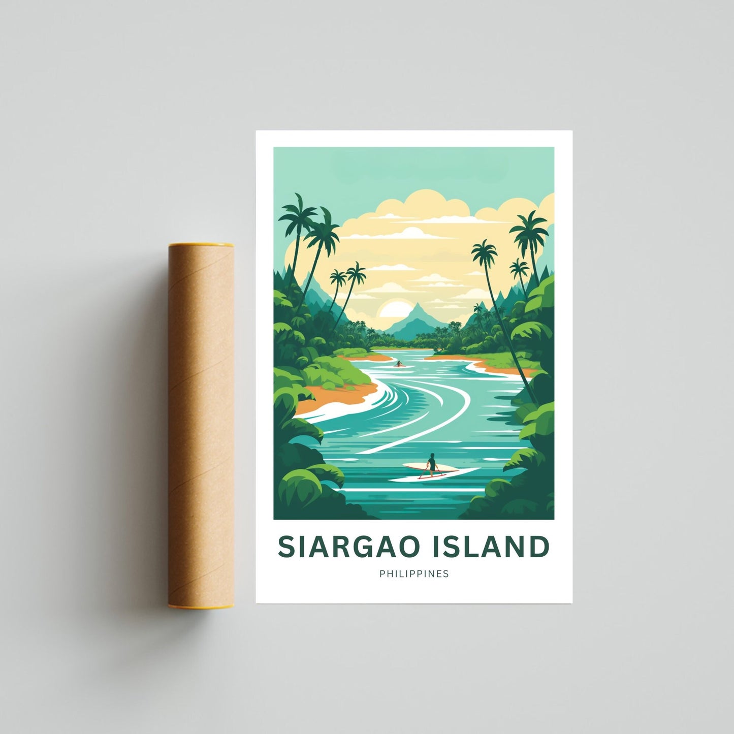 Siargao Island Travel Poster