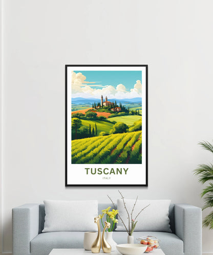 Tuscany Travel Poster